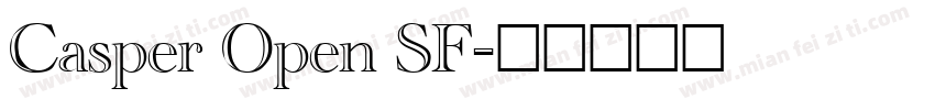 Casper Open SF字体转换